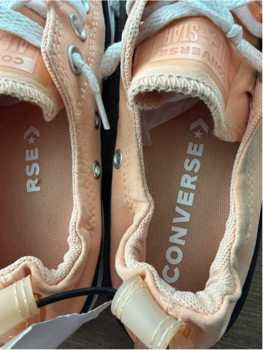 Converse Peach Slip-On Sneakers